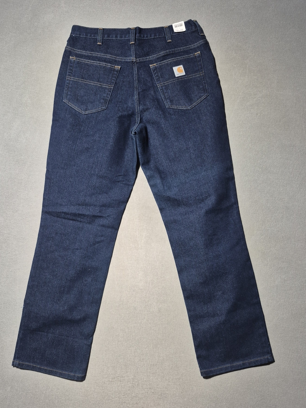 Carhartt Men's Dark Blue Denim Work Jeans